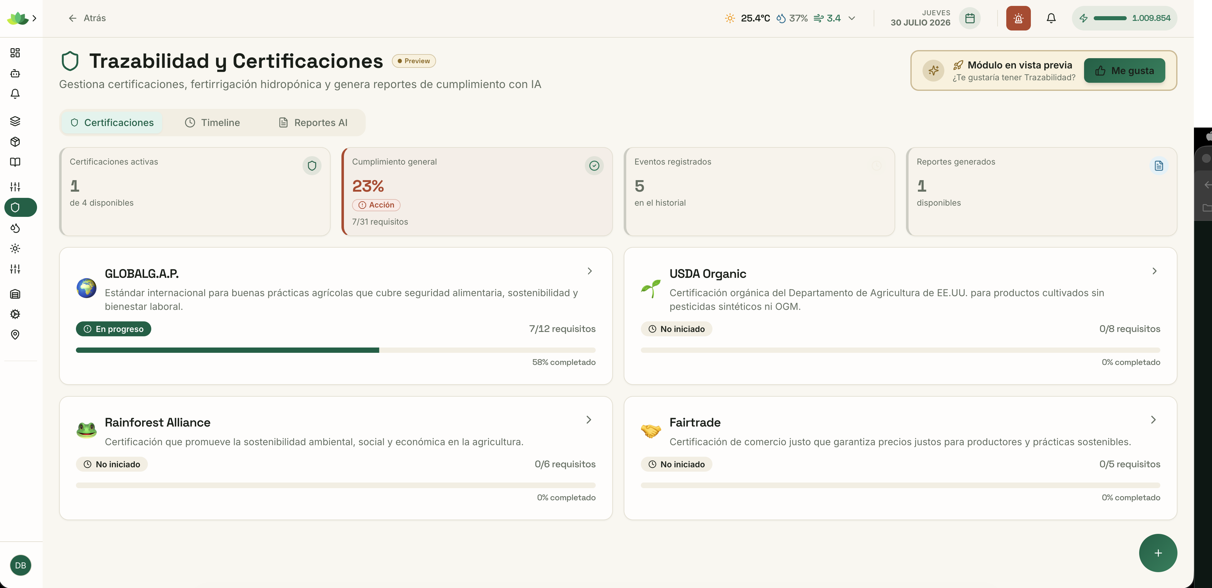 Registro trazable de Gaia